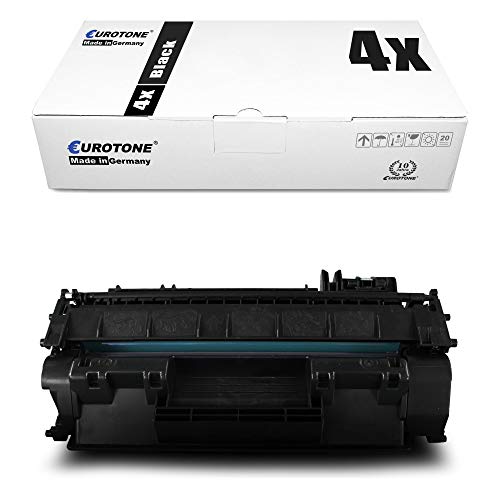 4X Eurotone kompatibler Toner für HP Laserjet Pro 400 M 401 a dw d dne DN n ersetzt CF280X 80X von Eurotone