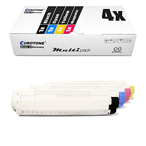 4X Müller Printware Toner für Oki C 9600 9650 9800 9850 HDN HN MFP HDTN DN GA N XF Express Pro Lite PRO ersetzt von Eurotone