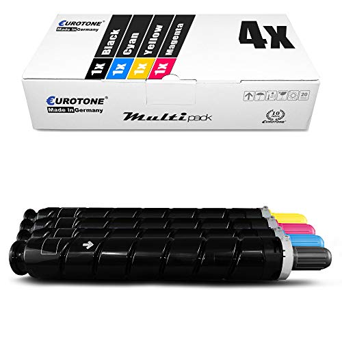 4X Müller Printware Toner im Set kompatibel für Canon ImageRunner Advance C3320i C3325i C3330i C3500 II C3520i C3525i C3530i, C-EXV 49 von Eurotone