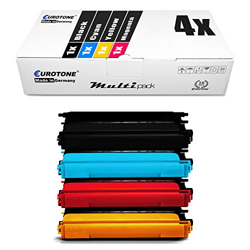 4X Müller Printware Toner kompatibel für Brother MFC 9440 9445 9450 9840 CDW CLT CN CDN, TN-135 von Eurotone