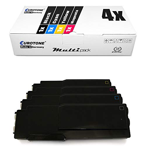 4X Müller Printware XXL Toner für Xerox Workcentre 6605 DNM DN n ersetzt Schwarz Blau Rot Gelb von Eurotone