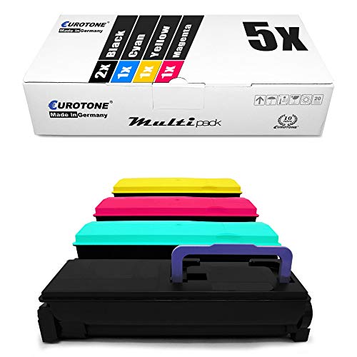 5X Eurotone Toner für Kyocera Ecosys P 6030 CDN ersetzt TK-560 Schwarz Blau Rot Gelb von Eurotone