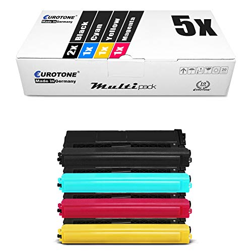 5X Eurotone Toner kompatibel für Brother HL-L8360 MFC-L8900CDW DCP-L8410 DCP-L8410CDW MFC-L8690 HL-L8360CDW HL-L8260CDW HL-L8260, TN-421 TN421 Set von Eurotone, kein Brother Original