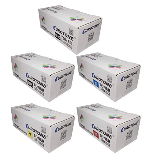 5X Eurotone kompatibler Toner für HP Color Laserjet Enterprise Flow M 880 wie Set von Eurotone