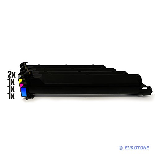 5er Set Eurotone Kompatible Toner XXL für Olivetti d-Color MF201 MF250 MF350 Kopierer - ersetzt TN-213 A0D7152 7252 7352 7452 im Sparpack - 2X schwarz von Eurotone