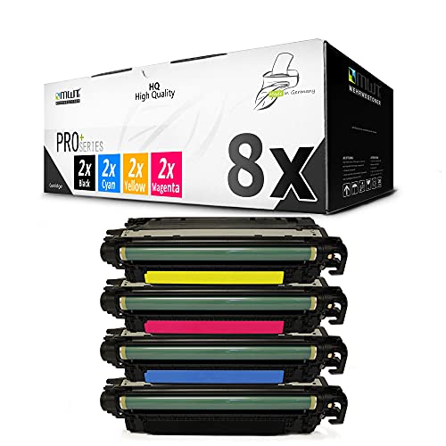 8X Eurotone kompatibler Toner für HP Laserjet Enterprise Color Flow MFP M 575 c ersetzt CE400A-03A 507A von Eurotone