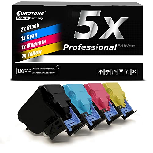 EuroPro Toner 5X kompatibel für Konica Minolta Bizhub C3350 C3850 ersetzt TNP48 von Eurotone