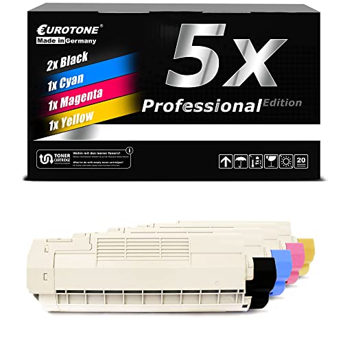 EuroPro Toner 5X kompatibel für Oki C5500 C5550 C5800 C5900 von Eurotone