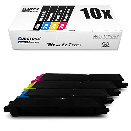 Eurotone 10x Toner im Set für Kyocera Ecosys M8100 M8124cidn M8130cidn M8130cin ersetzt TK-8115 CKMY von Eurotone