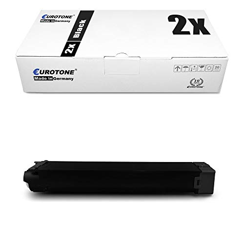 Eurotone 2X Müller Printware Toner für Sharp MX-C 310 311 312 380 381 400 401 402 P SC ersetzt MXC-38 GTB MXC38GTB Black von Eurotone