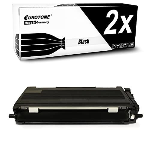 Eurotone 2X Toner Cartridge kompatibel für Brother DCP 7030 / 7045 / HL 2140 / 2150 / MFC 7320 / 7440 / 7840, TN-2120 / 2110, Druckerpatronen von Eurotone