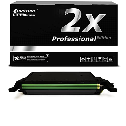 Eurotone 2X Toner Cartridge kompatibel für Samsung CLP 620 / 670 CLX 6220 / 6250, Black CLT-K5082L Patrone von Eurotone