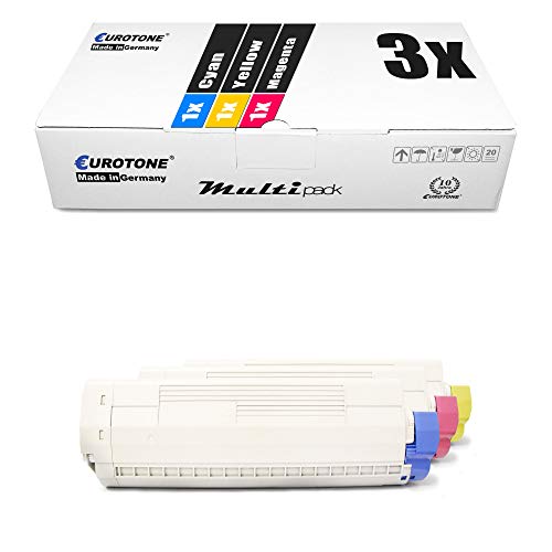 3X Eurotone Toner für Oki C 5650 5750 wie 43872305-43872307 Color Blau Rot Gelb 3X Eurotone Toner für Oki C 5650 5750 wie 43872305-43872307 Color Blau Rot Gelb von Eurotone, kein OKI Original