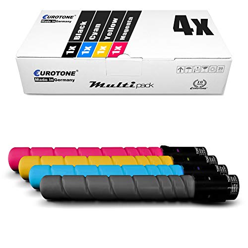 Eurotone 4X Müller Printware Toner für Konica Minolta C360 ersetzt TN-319 TN319 Set Black Cyan Magenta Yellow von Eurotone