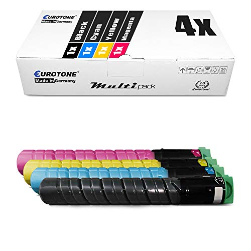 Eurotone 4X Müller Printware Toner für Ricoh Aficio MP C 2051 2551 AD ersetzt 842061-842064 TYPE-MPC2551 TYPEMPC2551 Set von Eurotone