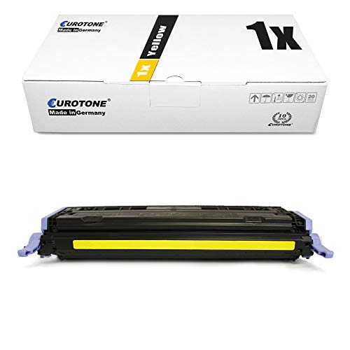 Eurotone Alternativer Toner Yellow kompatibel für HP Color Laserjet 1600 2600 2605 + cm 1015 1017 für Q6002A Gelb von Eurotone