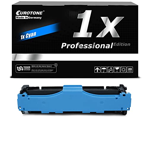 Eurotone Ersatz Kassetten, Cyan, kompatibel für Canon I-Sensys MF: MF 8330 MF 8330 MF 8340 MF 8350 MF 8350 MF 8360 MF 8380 CDW MF 8540 MF 8550 CD MF 8550 MF 8580 CDW, EP 718 Cyan von Eurotone