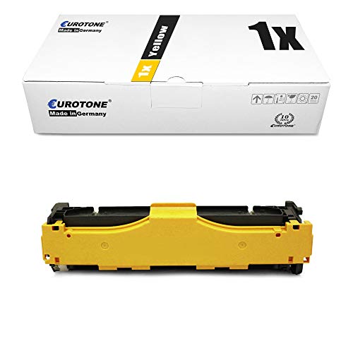 Eurotone Premium Laser Toner Non OEM Yellow kompatibel für HP cm 2320 (N/NF/FXI) MFP + 2720 FXI MFP + CP 2020 2025 N, CC532A Gelb von Eurotone