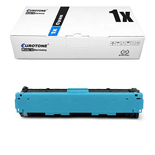 Eurotone Print Toner Cartridge Cyan kompatibel für HP Color Laserjet (Pro) 1525 1525N 1525NW + Pro cm 1415FN 1415 FNW kompatibel für HP 128A CE321A von Eurotone