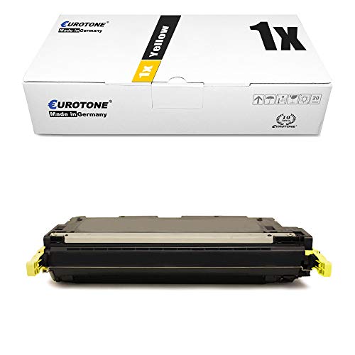 Eurotone Toner Cartridge Yellow kompatibel für HP Color Laserjet 3600 N DN 3600N 3600DN, Q6470A Gelb von Eurotone
