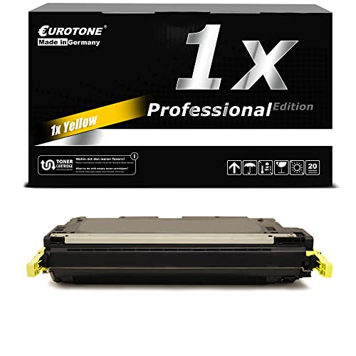 Eurotone Toner Cartridge kompatibel für HP Color Laserjet 3600 DN N, Yellow Q6472A Patrone von Eurotone