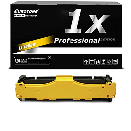 Eurotone Toner Cartridge kompatibel für HP Color Laserjet Pro 300 Serie M 351 A / nw / Pro 400 Color M 451 Pro 400 M 475, Yellow CE412A Patrone von Eurotone