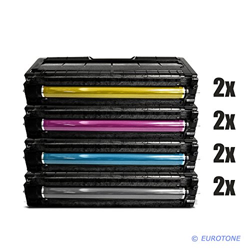 Eurotone Toner Cartridges kompatibel für Ricoh Aficio SP C250SF SP C250DN, 2X BK, 2X C, 2X Y, 2X M von Eurotone