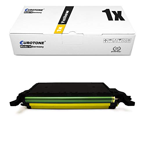 Eurotone Toner Yellow kompatibel für Samsung CLP-620 ND NDK + CLP-670 N ND NDK NK + CLX 6220 6250 FX Premium Altenative Gelb XL von Eurotone