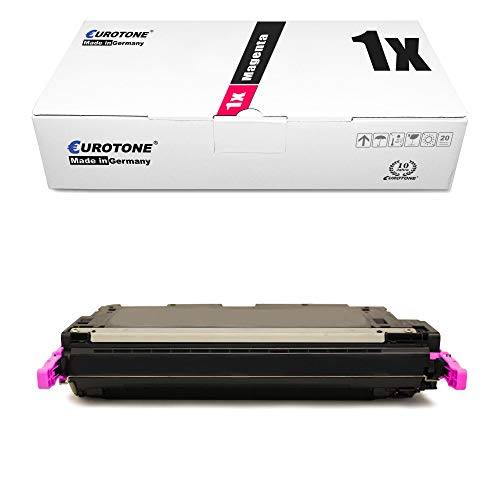 Eurotone Toner kompatibel für HP Color Laserjet 1600, 2600 NSE, N 2605 DN, DTN, CM-1015 MFP, 1017 MFP kompatibel für HP 124A Magenta Q6003A, Druckerpatronen von Eurotone