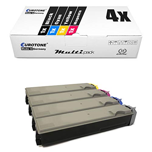 Eurotone Toner kompatibel für Kyocera FS-C5020N, FS-C5025N, FS-C5030N, TK-510 BK, C, Y, M im Set kompatible Premium Kit Alternative von Eurotone