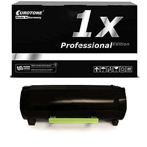 Eurotone Toner kompatibel für Lexmark MS420 Series MS421dn MS421dw MS520 Series MS521dn ersetzt 56F2X0E mit 20.000 Seiten von Eurotone