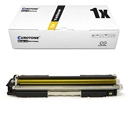 Eurotone Toner mit 50% mehr Leistung für Color Laserjet Pro MFP M 176 n M 177 fw kompatibel für HP Yellow CF352A Y Patrone von Eurotone