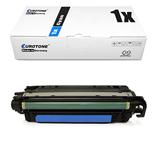 Eurotone Toner mit 50% mehr Leistung für I-Sensys LBP 7750 7750CDN kompatibel für Canon Cyan CRG 723 von Eurotone