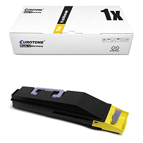 Eurotone Toner mit 50% mehr Leistung für Mita TASKalfa 250 CI 350 CI kompatibel für Kyocera Yellow TK-865 Y von Eurotone