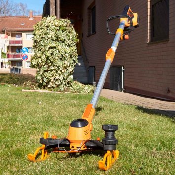 Akku-Rasentrimmer mit Führungskufen von Eurotops