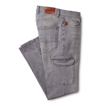 Cargo Jeans, grau von Eurotops