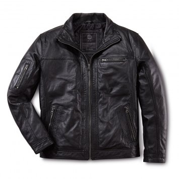 Lamm-Nappa Lederjacke, schwarz von Eurotops