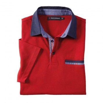 Modisches Poloshirt, hellblau Modisches Poloshirt, hellblau von Eurotops