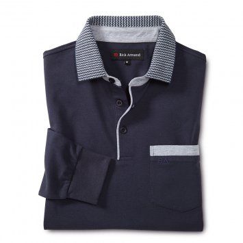 Pique-Langarmshirt,grau-melier Pique-Langarmshirt,grau-melier von Eurotops