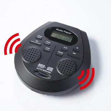 Tragbarer CD-Player mit Stereo-Lautsprechern von Eurotops