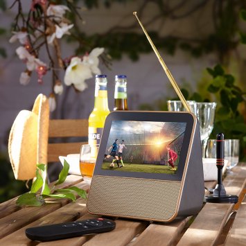 Tragbarer DVB-T2-Spieler mit DAB+-Radio Tragbarer DVB-T2-Spieler mit DAB+-Radio von Eurotops