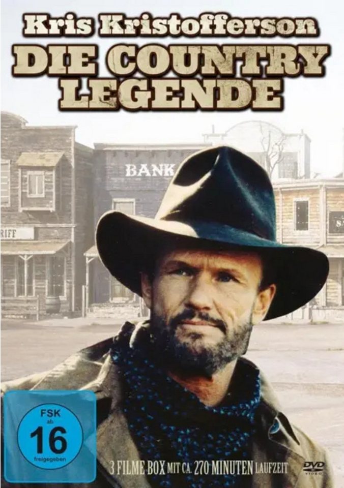 Eurovideo DVD Kris Kristofferson - Die Country Legende (3 Filme auf 1 DVD) von Eurovideo