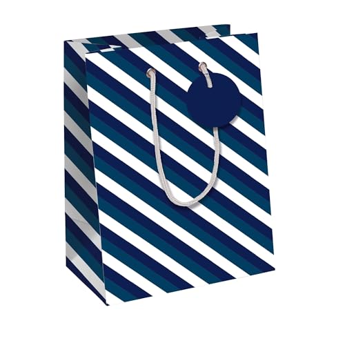 Eurowrap 202113-3C – Blue Line, Excellia, mittlere Tasche 21,5 x 10,2 x 25,3 cm – 6 Stück von Eurowrap