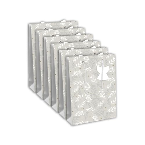 Clairefontaine X-29517-2Cpack - Packung 6 Geschenktasche - Tüte Excellia, Format L (26,5x14x33 cm), 210g, geeignet für Geschenke, Weihnachten Natur, 1 Pack von Eurowrap
