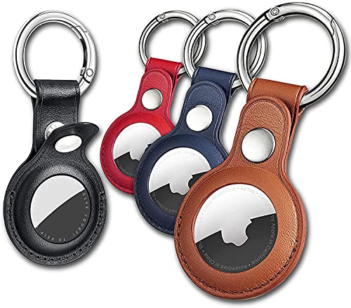 Eusty Airtag-Schlüsselanhänger für Apple Airtags, 4 Stück, schützende Leder-Airtag-Hülle, Tracker-Abdeckung mit Airtag-Halter, Airtag-Schlüsselanhänger, kompatibel mit Apple New AirTag-Hundehalsband Eusty Airtag-Schlüsselanhänger für Apple Airtags, 4 Stück, schützende Leder-Airtag-Hülle, Tracker-Abdeckung mit Airtag-Halter, Airtag-Schlüsselanhänger, kompatibel mit Apple New AirTag-Hundehalsband von Eusty