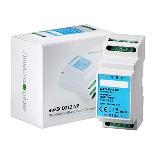 Eutonomy Adapter euFIX für die DIN-Schiene für FIBARO Dimmer 2 ohne Knöpfe, euFIX D212NP Eutonomy Adapter euFIX für die DIN-Schiene für FIBARO Dimmer 2 ohne Knöpfe, euFIX D212NP von Eutonomy