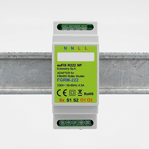 Eutonomy Adapter euFIX für die DIN-Schiene für FIBARO Roller Shutter 2 ohne Knöpfe, euFIX R222NP Eutonomy Adapter euFIX für die DIN-Schiene für FIBARO Roller Shutter 2 ohne Knöpfe, euFIX R222NP von Eutonomy