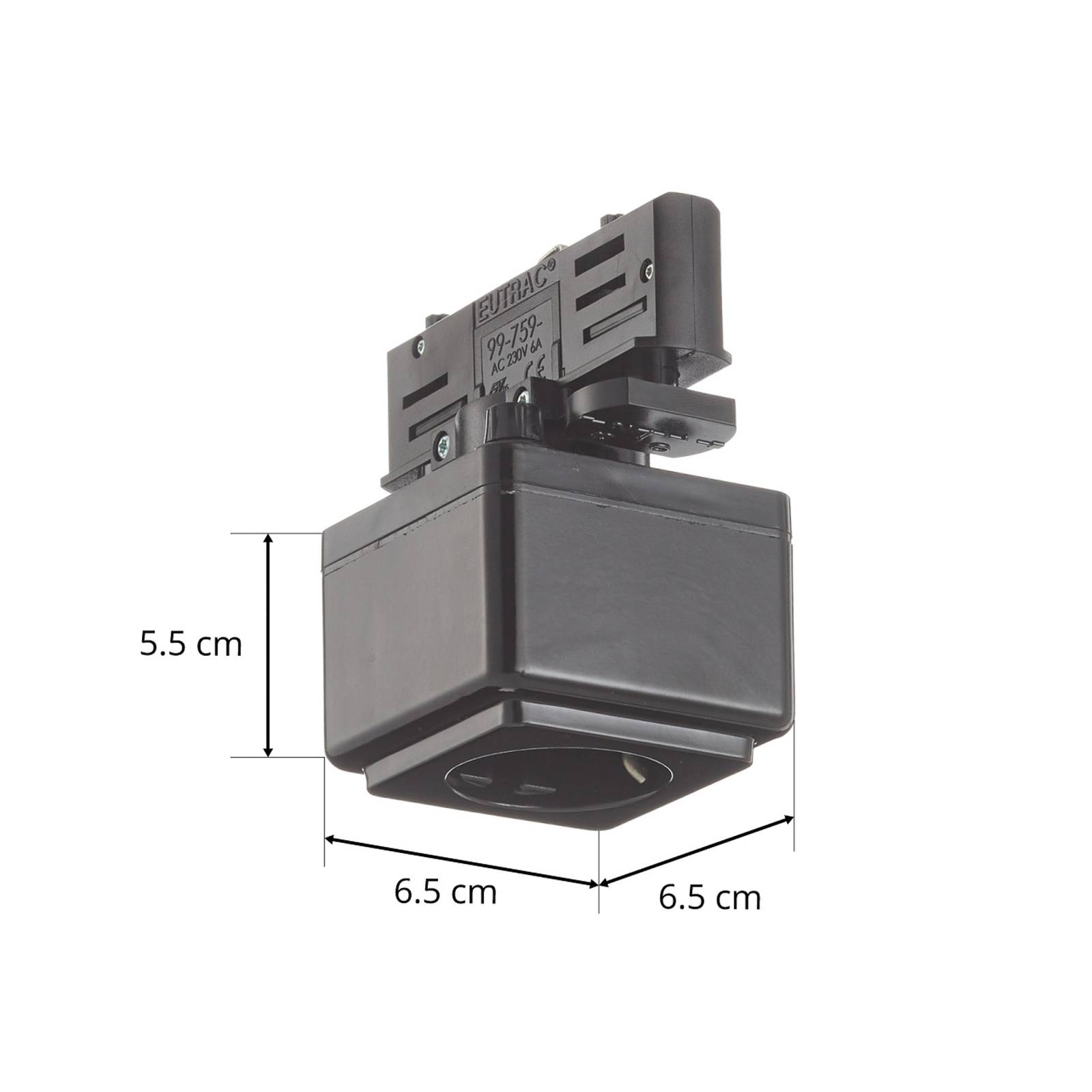 Eutrac Steckdosen Multi-Adapter 3-Phasen, schwarz von Eutrac