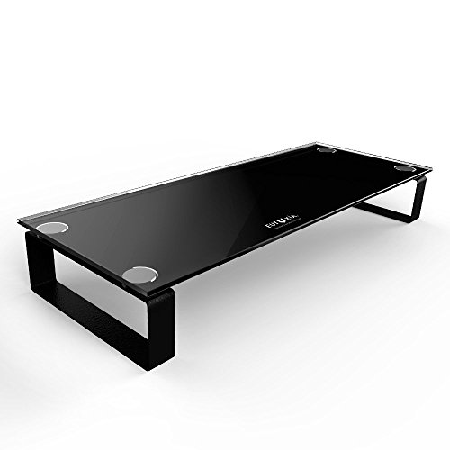 [gehärtetem Glas] des Halterung Monitor für Computer Notebook – eutuxia® [breitesten 54,9 cm x 20.8 C von Eutuxia