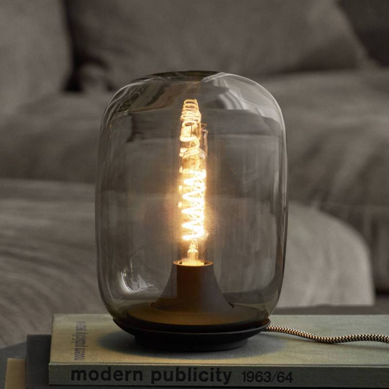 EVA Solo LED-Tischleuchte Acorn, steingrau, Glas, dimmbar von Eva Solo